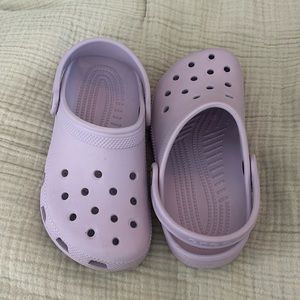 Crocs Lavender Girls Sz 1